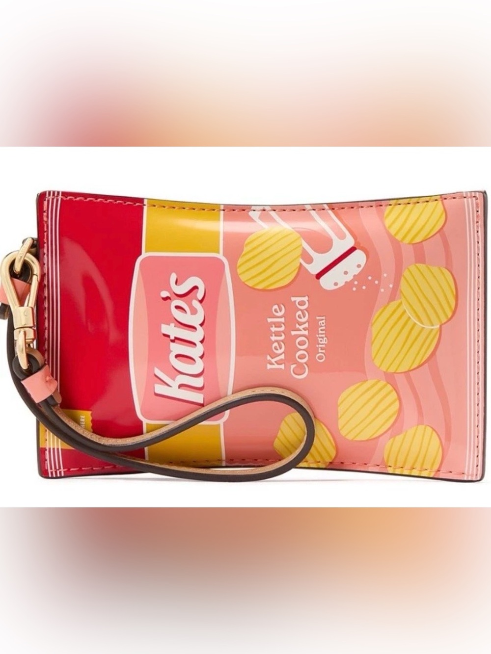 Kate Spade Kane’s Snack Time Kettle Cooked Chip Card Wristlet Wallet Card Holder